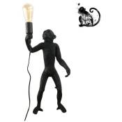 Lampe design singe en résine Micu - Noir - Noir