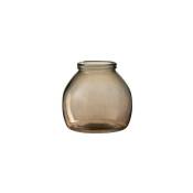 Les Tendances - Vase boule verre marron clair Liray