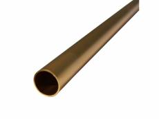 Lot de 1_tube aluminium anodisé longueur 200 cm ø 30 mm doré