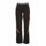 Pantalon Visline noir/orange/zinc Taille 48 - schwarz