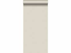 Papier peint lin beige vanille - 347006 - 53 cm x 10,05
