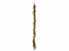 Paris prix - guirlande de noël "plumes déco" 160cm or