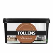 Peinture Tollens premium murs boiseries et radiateurs touche orangée satin 2 5L