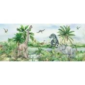 Poster géant horizontal Dinosaure en couleur 170 x