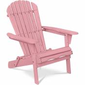 Privatefloor Chaise de jardin de style Adirondack -