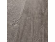 Revêtement de sol adhésif lames laminées pvc vinyle effet naturel compatible au plancher chauffant 28 pièces 3,92 m² slashed oak chêne de montagne roc