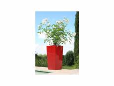 Riviera pot de fleurs nuance - carré - 29 x 29 x h 52 cm - rouge RIV285256