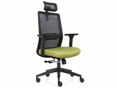 Sedero - chaise de bureau napoli deluxe 4d - vert citron