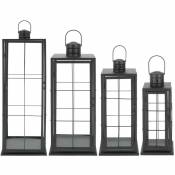 Set de 4 lanternes en métal Cosy