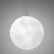 Suspension Murano / Ø 50 cm - Plastique effet verre givré - Slide blanc en plastique