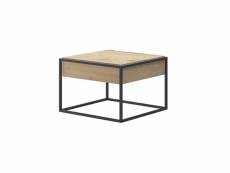 Table basse industrielle carrée enjoy 60 cm