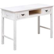 Table console Blanc antique 110 x 45 x 76 cm Bois -