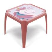 Table en plastique 50x55x44cm - Licorne
