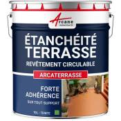 Tanchéité Terrasse : Peinture Sol Extérieur arcaterrasse Produit Imperméable - 10 l Vert Provence Arcane Industries Vert Provence