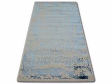 Tapis acrylique manyas 0920 ivoire bleu 80x150 cm