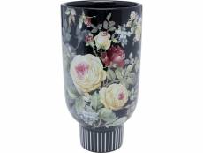 "vase fleurs 27cm noir"