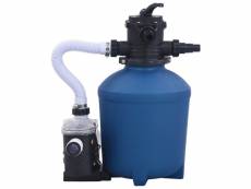 Vidaxl pompe filtrante à sable avec minuterie 530
