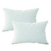 Vivezen - Lot de 2 oreillers, coussins de garnissage rectangulaires - 40 x 60 cm - Blanc Blanc