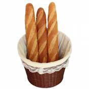 Xuan - Worth Having Brown Bamboo Rattan Bread Basket