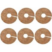 6 pièces Tapis de Coco Plantes, Disque de Protection