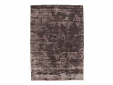 Art silk - tapis en viscose gris rose 133x190