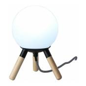 Barcelona Led - Lampe de table en bois moon ampoule G9 incluse - Noir - Noir