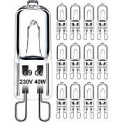 Beijiyi - Ampoule G9 40W 230V Dimmable Blanc Chaud,