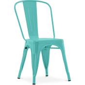 Chaise de salle à manger - Design industriel - Acier - Nouvelle édition - Stylix Vert pastel - Acier - Vert pastel