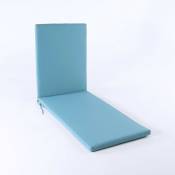 Coussin de chaise longue d'extérieur turquoise Taille