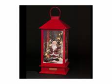 Décoration de noël lumineuse lanterne animée et musicale h 38 cm - feeric christmas