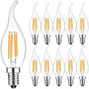 Ersandy - Lot de 10 4W E14 Ampoule de Filament led