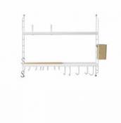 Etagère String Kitchen / Pour cuisine - L 58 x H 50 x P 20 cm - String Furniture blanc en métal