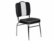 Finebuy chaise de salle à manger chaise de cuisine 47 x 90 x 45 cm | chaise de cuisine métal / cuir synthétique - capacité de charge maximale: 120 kg