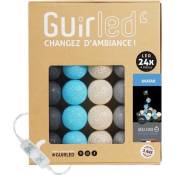 Guirlande lumineuse boules coton LED USB - Veilleuse bébé 2h - 3 intensités - 24 boules 2,4m - Avatar