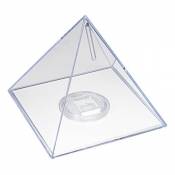 HMF 47600 Tirelire, pyramide, transparent, Caisse à