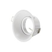 Iluminashop - Anneau Inclinable Circulaire 90º Blanc pour GU10/MR16