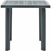 INLIFE Table de jardin Vert 80x75x72 cm Plastique