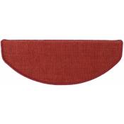Karat - Tapis d'escalier en Sisal Premium Rouge 19 x 56 cm - Rouge