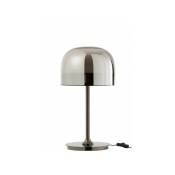Lampe De Table Topja Verre/Metal Argent - l 24 x l 24 x h 44,5 cm