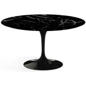 Les Tendances - Table tulipe ronde 120 cm marbre noir