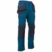 LMA - Pantalon de travail empiècements imperméables et poches amovibles CREUSET Cobalt 44 - Cobalt