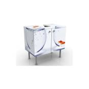 Meuble sous vasque Flying Goldfish 60x55x35cm Dimension: 55cm x 60cm
