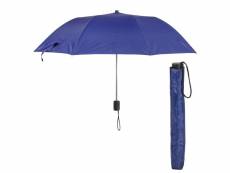 Parapluie bleu compact - pliable - diamètre 90 cm