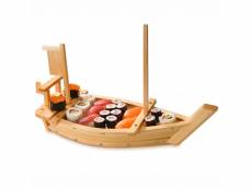 Plateau de présentation bateau pour sushi l 50 à 70 cm - pujadas - - bambou500 200x310mm