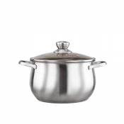 Pot à soupe Pot en acier inoxydable épaississant Double fond Pot à soupe Pot à bouillie de grande capacité (taille : 20cm)