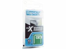 Rapid - agrafe inox n°140 - 10 mm par 2000 BD-35501
