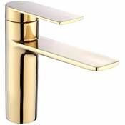 REA - robinet de lavabo storm gold bas - or clair