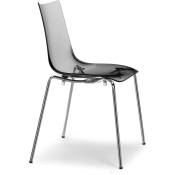 Scab Design - Chaise Zebra antishock 4 pieds - Gris Transparent