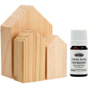 Set anti-mites avec maisons en bois de cèdre et huiles