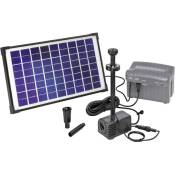 Set pompe solaire Esotec 101774 avec éclairage, avec batterie de stockage S39918